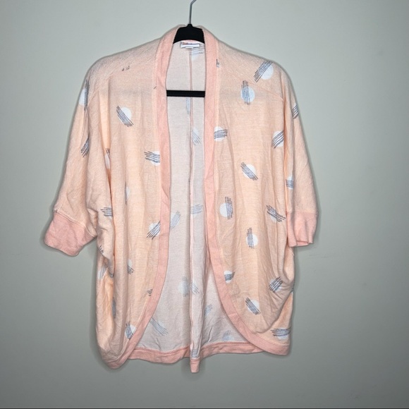 LulaRoe Tracy Cocoon peach dolman sleeve open cardigan sweater sz s - Picture 2 of 9